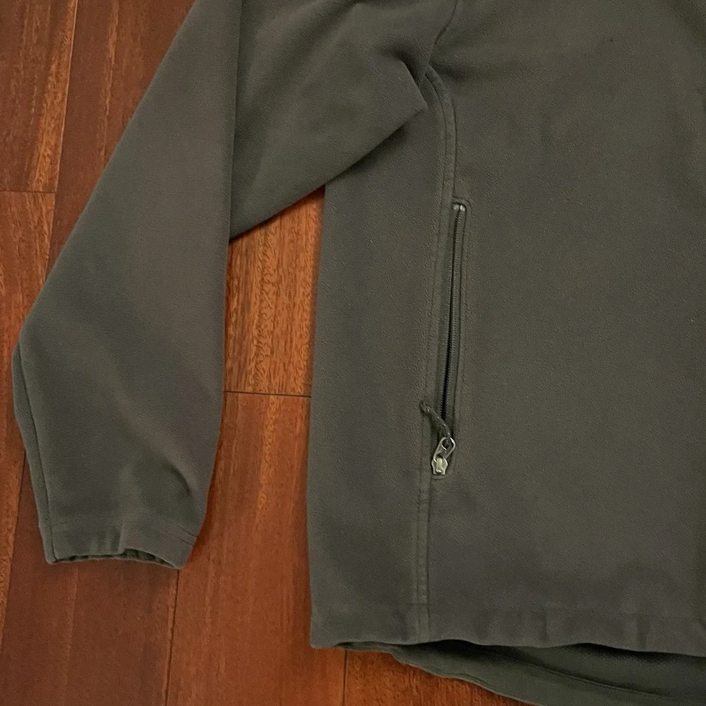 The North Face Jacket Men Large Gray Windwall Softshell Fleece Lined Full Zip *